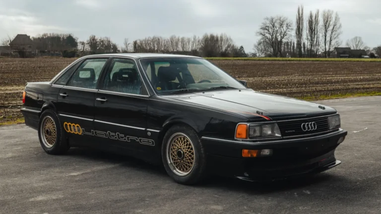 Parduodami 1986 m. Audi 5000 CS Quattro greičio rekordo prototipiniai